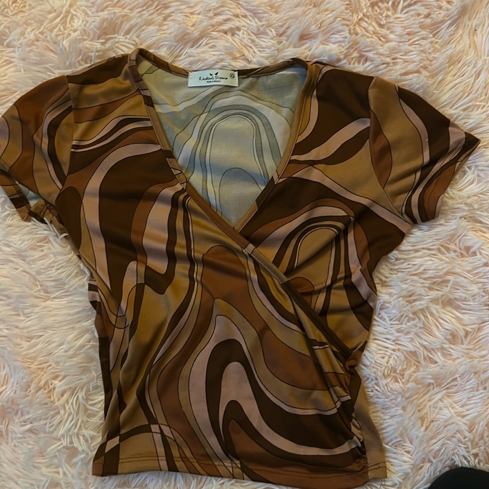 Rebellious Dreamer Multibrown Top